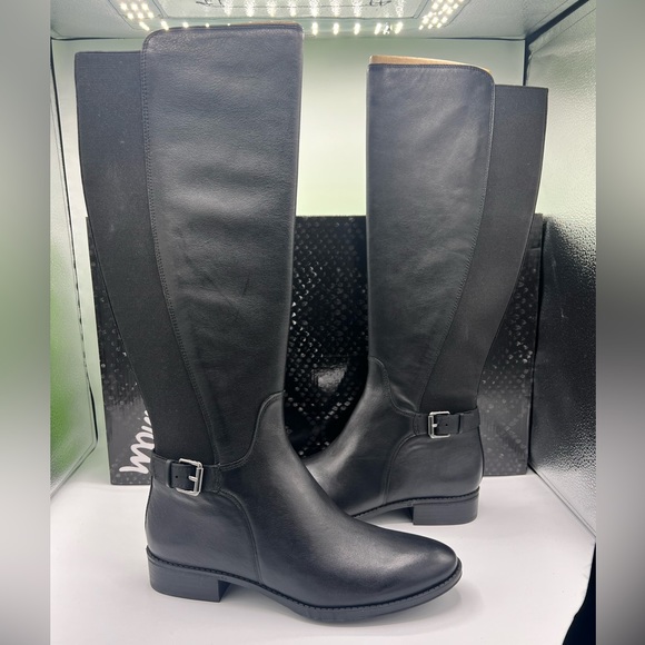 Sam Edelman Womens Paxten Black Leather Tall Riding Knee-High Boots Shoes NWT - Picture 6 of 8